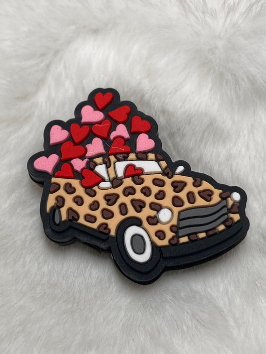 Valentines Day leopard truck